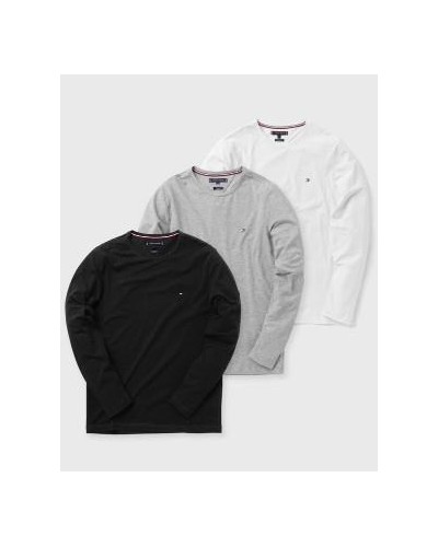 PACK 3 CAMISETA MANGA LARGA 3P LS TEE CN 100% ORGANIC COTTON BLACK/WHITE/GREY