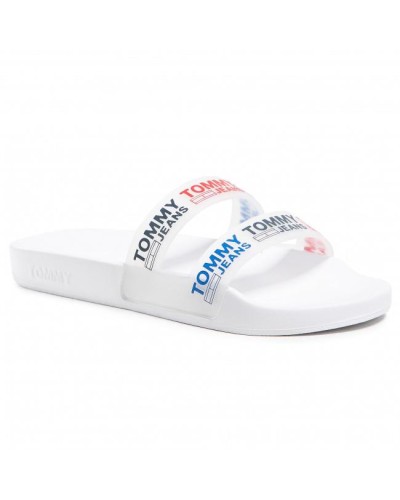 CHANCLA DOUBLE STRAP POOL SLIDE WHITE