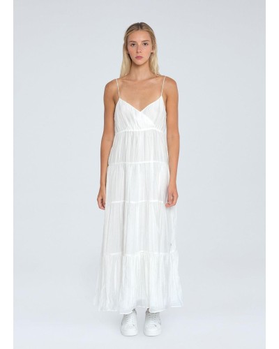 VESTIDO ANAE 85% LYOCELL 15% POLIAMIDA OFF WHITE