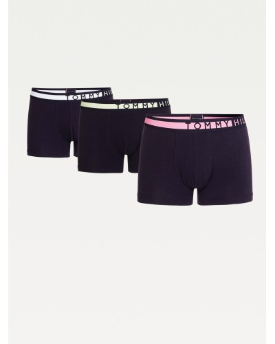 BOXER 3P TRUNK WB ALGODON/ELASTANE HAMPTONS PINK / ICED ALOE/ LUMINOUS BLUE