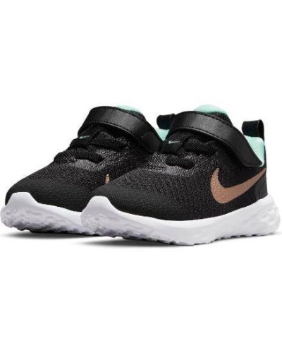 DEPORTIVO RUNNING Nike Revolution 6 Baby/Toddler Shoe NEGRO / BRONCE