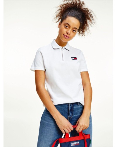 POLO TJW TOMMY BADGE POLO WHITE