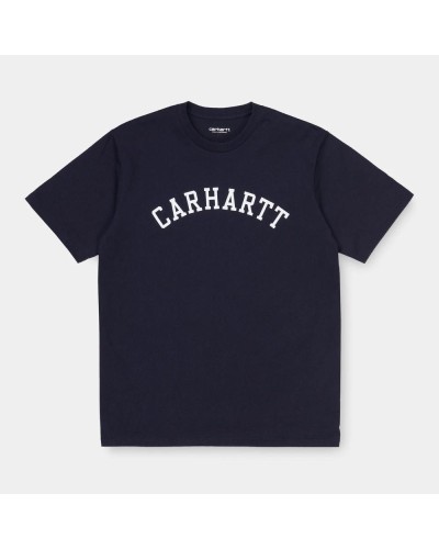 CAMISETA MANGA CORTA S/S UNIVERSITY T-SHIRT 100% COTTON SINGLE JERSEY, 230 G DARK NAVY/WHITE