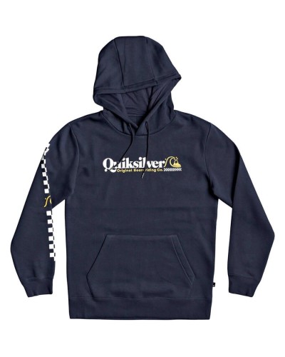 SUDADERA CAPUCHA CHECK YO SELF SCREEN FLEECE REGULAR FIT ALGODON/POLYESTER PARISIAN NIGHT