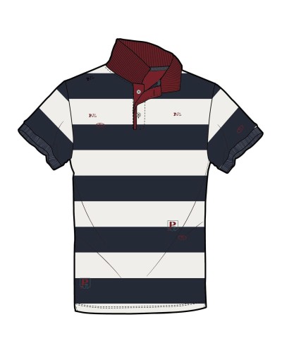 POLO MANGA CORTA CHRISTOPHER 100% ALGODON DARK OCEAN