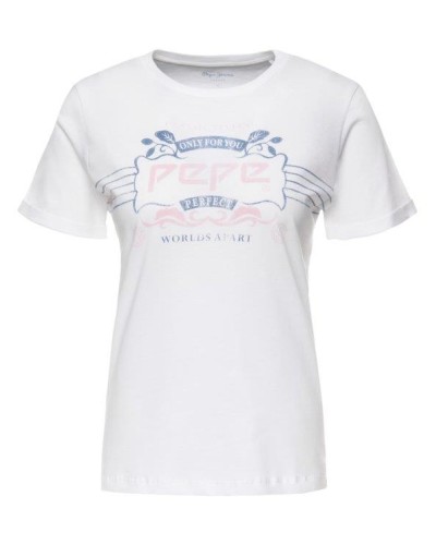 CAMISETA MANGA CORTA ADETTE 100% COTTON OPTIC WHITE