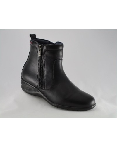 BOTIN CUÑA BAJA PIEL AVE PISO FREETECH NEGRO