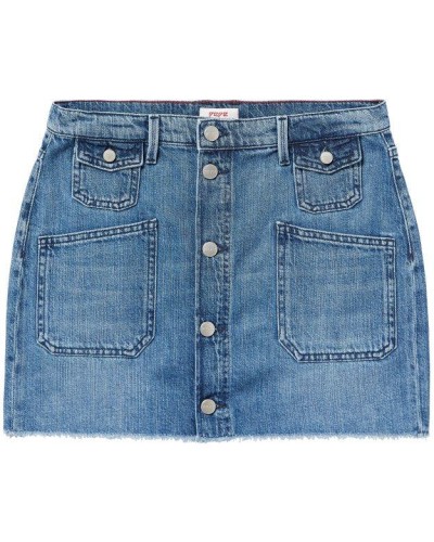 FALDA VAQUERA ALBA SLUB 100% COTTON DENIM