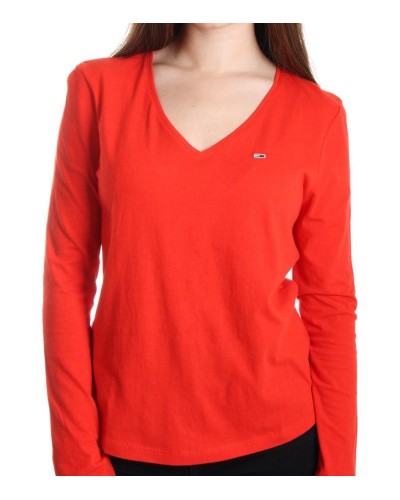 CAMISETA MANGA LARGA TJW SOFT V-NECK LONGSLEEVE FLAME SCARLET