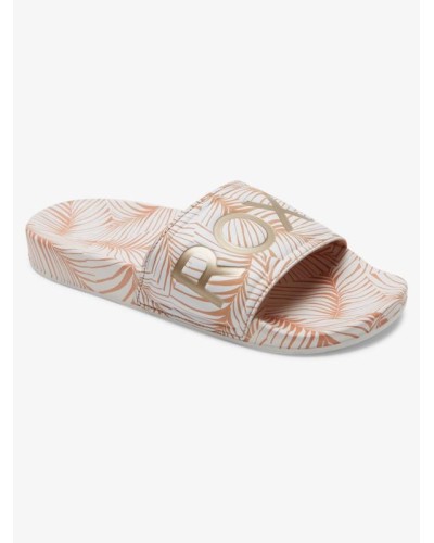 PALA PISCINA SLIPPY PRINTED WHITE/TAN