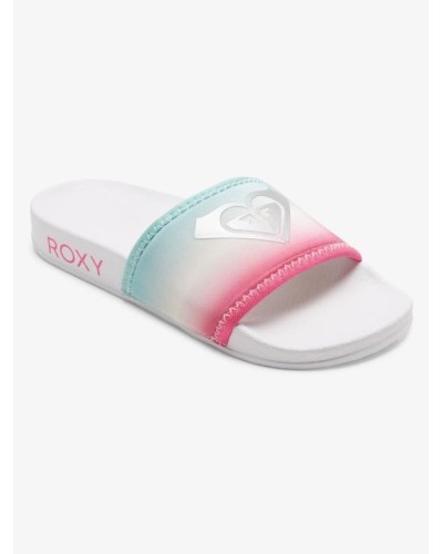 PALA PISCINA RG SLIPPY NEO Water friendly REPREVE® neoprene WHITE/CRAZY PINK/TURQUOISE