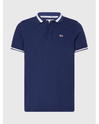 POLO MANGA CORTA TJM TIPPED STRETCH POLO 97% ALGODÓN ORGÁNICO 3% ELASTANO TWILIGHT NAVY