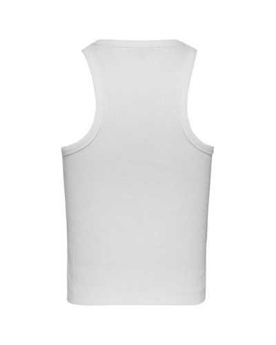 CAMISETA TIRANTES TJW FEMININE RIB TANK TOP 95% ALGODÓN ORGÁNICO 5% ELASTANO WHITE