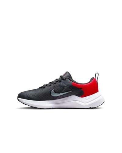 DEPORTIVO TRAINING NIKE DONSHIFTER 12 BIG KIDS RUNNING ANTRACITA/ROJO AMORTIGUACIÓN DE ESPUMA EN LA PLANTA SUELA DE GOMA LENGÜET