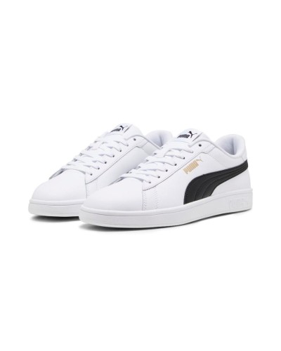 DEPORTIVO PUMA SMASH 3.0 BLANCO / NEGRO / ORO