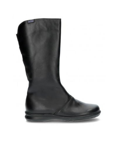 BOTA PIEL ALTA NEGRO