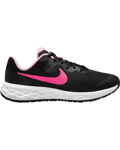 DEPORTIVO NIKE REVOLUTION 6 BIG KIDS RUNNING NEGRO / ROSA