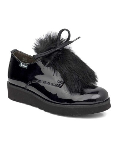 ZAPATO PIEL PELO NEGRO