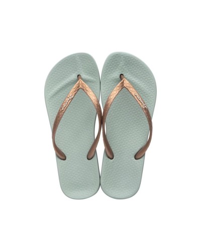 CHANCLAS IPANEMA ANATOMICA TAN FEM GREEN/GOLD