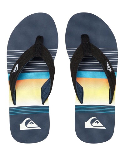 CHANCLA MOLOKAI LAYBACK COTTON CANVAS UPPER BLACK/BLUE/BLACK