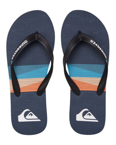 CHANCLA MOLOKAI SEASONS FLEXIBLE 3 POINT SYNTHETIC RUBBER BLACK/BLUE/BLUE