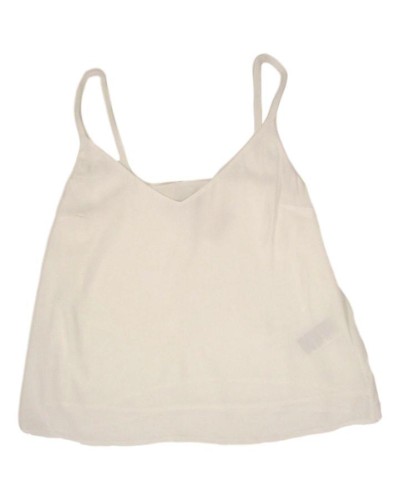 TOP TIRANTES TJW BRANDED STRAPS CAMI TOP 100% VISCOSE WHITE