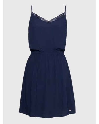 VESTIDO TJW ESSENTIAL LACE STRAP DRESS TWILIGHT NAVY