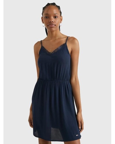 VESTIDO TJW ESSENTIAL LACE STRAP DRESS TWILIGHT NAVY