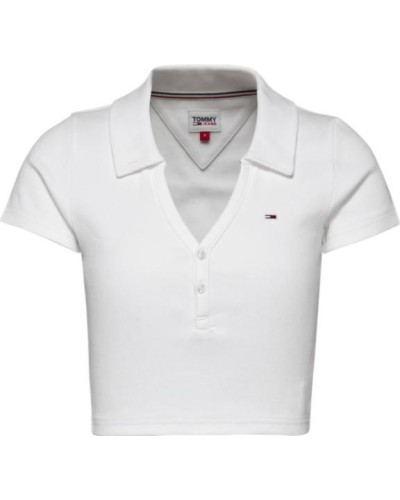 POLO MANGA CORTA TJW ESSENTIAL V-NECK POLO WHITE