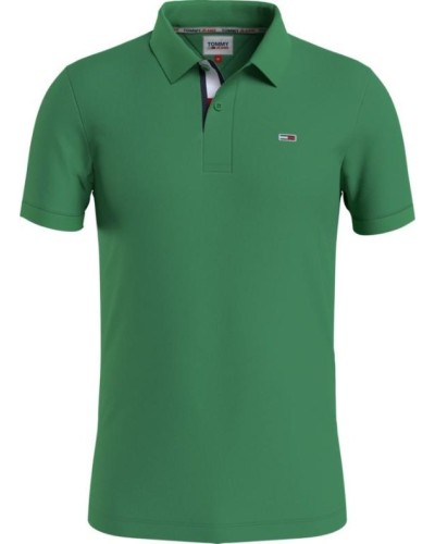 POLO MANGA CORTA TJM SLIM PLACKET POLO COASTAL GREEN