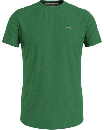 CAMISETA MANGA CORTA TJM SLIM JASPE C NECK 50% ALGODÓN ORGÁNICO 50% POLIÉSTER COASTAL GREEN