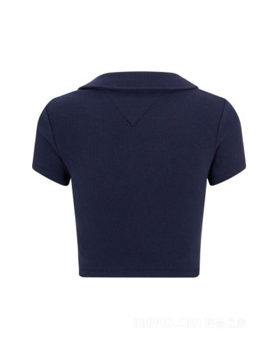 POLO MANGA CORTA TJW WSSENTIAL V-NECK POLO TWILIGHT NAVY