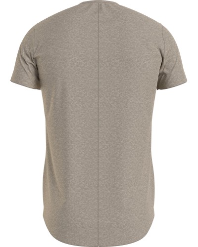 CAMISETA MANGA CORTA TJM SLIM JASPE C NECK 50% ALGODÓN ORGÁNICO 50% POLIÉSTER CLASSIC BEIGE