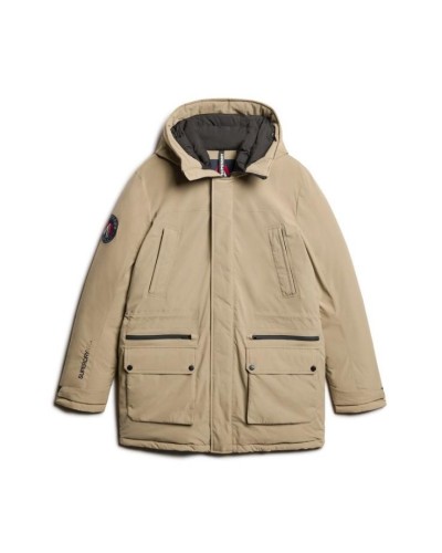 CHAQUETA CAPUCHA CITY PADDED PARKA JACKET MARRÓN LOBO MADERA