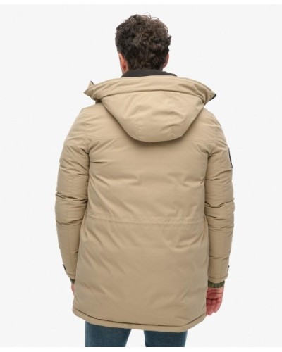 CHAQUETA CAPUCHA CITY PADDED PARKA JACKET MARRÓN LOBO MADERA