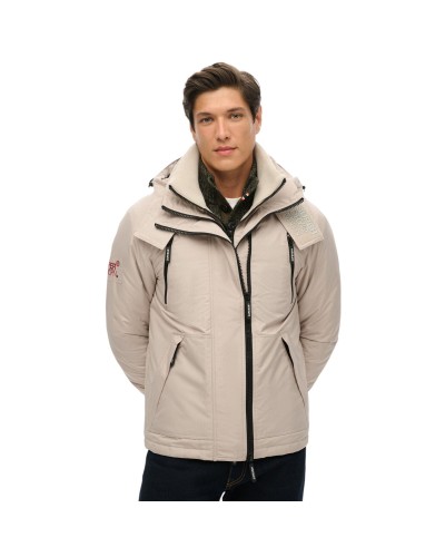 CHAQUETA CAPUCHA CORTAVIENTOS MOUNTAIN GRIS CASTILLO