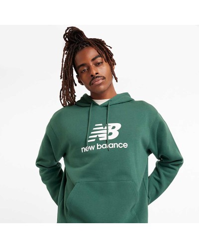 SUDADERA SPORT ESSENTIALS FLEECE LOGO HOODIE NIGHTWATCH GREEN