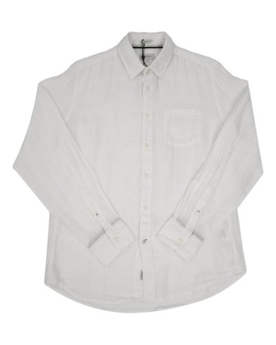 CAMISA MANGA LARGA ADDISON 100%LEINEN 802OPTIC WHITE