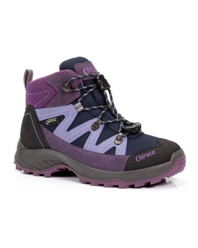 BOTA MONTAÑA HIKING TROLL 06 GORE-TEX MORADO/AZUL