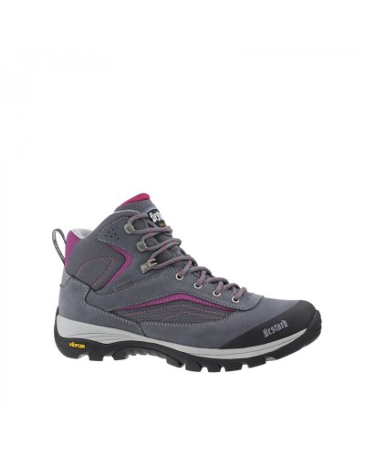 BOTA AROA W PIEL SERRAJE CORDURA HIDRÓFUGOS GORE-TEX GRIS / ROSA