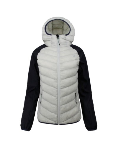 CHAQUETA HIBRIDA JOLUVI CORNO W GRIS PERLA / ANTRACITA