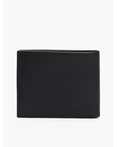 CARTERA PLEGABLE DE PIEL ETON MINI CC WALLET BLACK