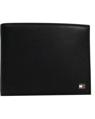 CARTERA PLEGABLE DE PIEL ETON CC AND COIN POCKET BLACK