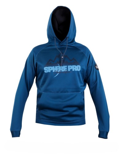 SUDADERA TREKKING LHOTSE INTERIOR PERCHADO 95% POLIÉSTER 5% ELASTANO AZUL PETROLEO / NEGRO