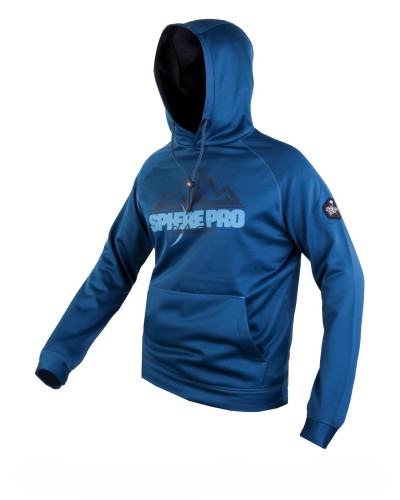 SUDADERA TREKKING LHOTSE INTERIOR PERCHADO 95% POLIÉSTER 5% ELASTANO AZUL PETROLEO / NEGRO