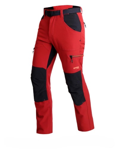 PANTALÓN LARGO TREKKING ROCKWALL 95% POLIÉSTER 5% ELASTANO TIERRA ROJA