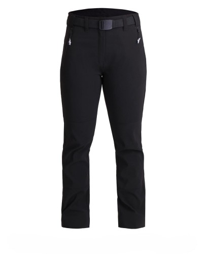 PANTALÓN LARGO TREKKING POLIANA INTERIOR PERCHADO 95% POLIÉSTER 5% ELASTANO NEGRO / GRIS