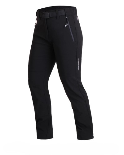 PANTALÓN LARGO TREKKING POLIANA INTERIOR PERCHADO 95% POLIÉSTER 5% ELASTANO NEGRO / GRIS