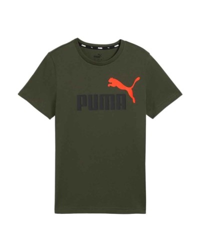 CAMISETA MANGA CORTA ESSENTIALS+ 2 COL LOGO TEE VERDE
