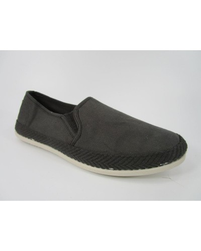 LONA CAMPING ANDRÉ ELASTICOS LONA TINTADA 100% ALGODÓN TINTADO SUELA CAUCHO NATURAL VULCANIZADO ANTRACITA